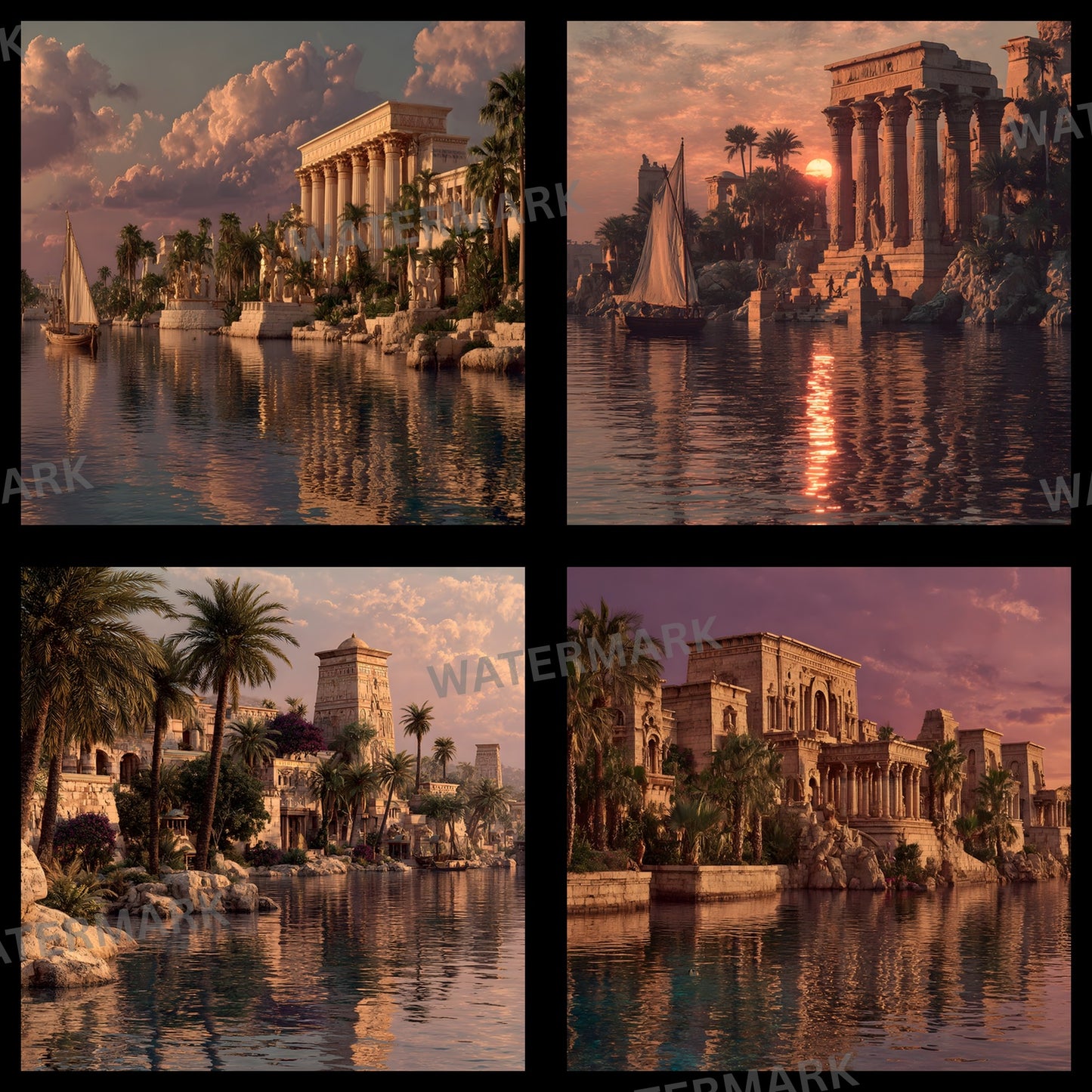 Ancient Egypt Photography Backdrop, Pharaoh Background, Digital Download for Photographers, Cinematic Poster, Square Image, Historical Theme, SQBD