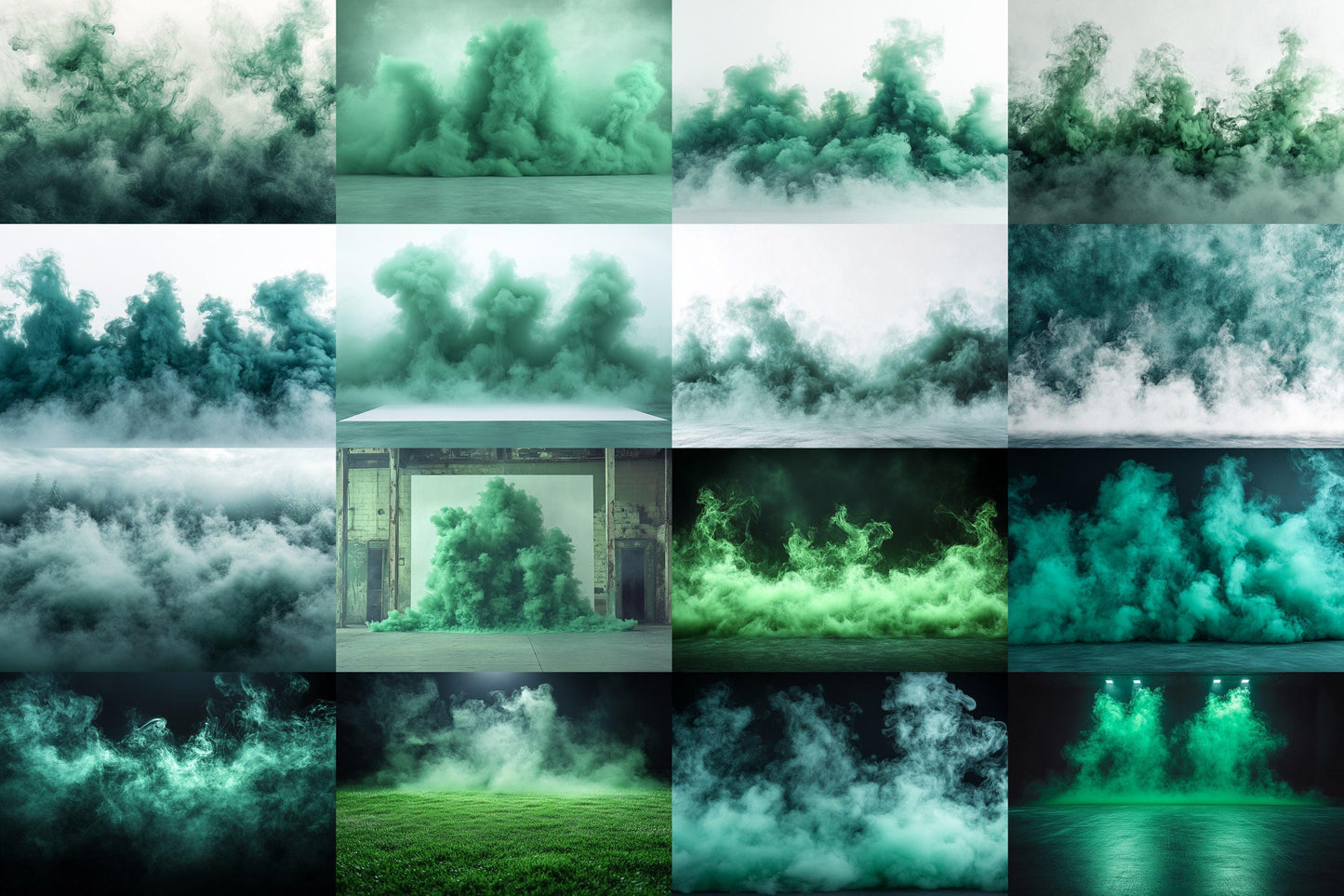 Green Smoke Backdrops, Mystical Fog Overlays, Dreamy Vapor Effects, Eerie Mist Textures, Atmospheric Digital Backgrounds for Creators