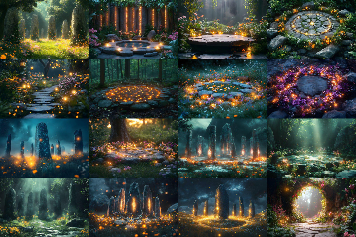 Mystic Fairy Backdrops for Photography, Fantasy Themes, Magical Scenes, and Photoshop Projects - Fairytale Backgrounds