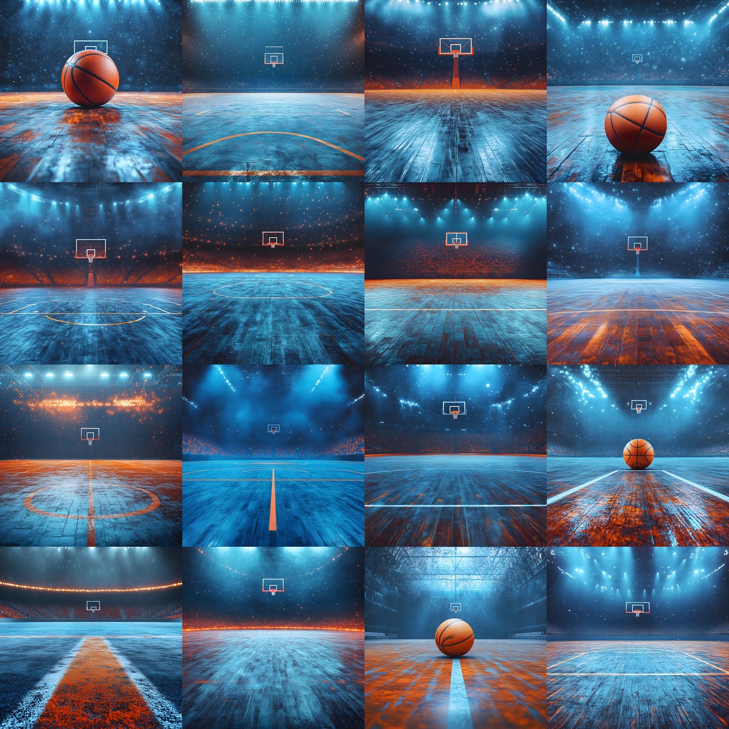 Sports Photography Backdrop Bundle, Action Scene Digital Backgrounds for Athletes, Team Photo Day, High Resolution Images