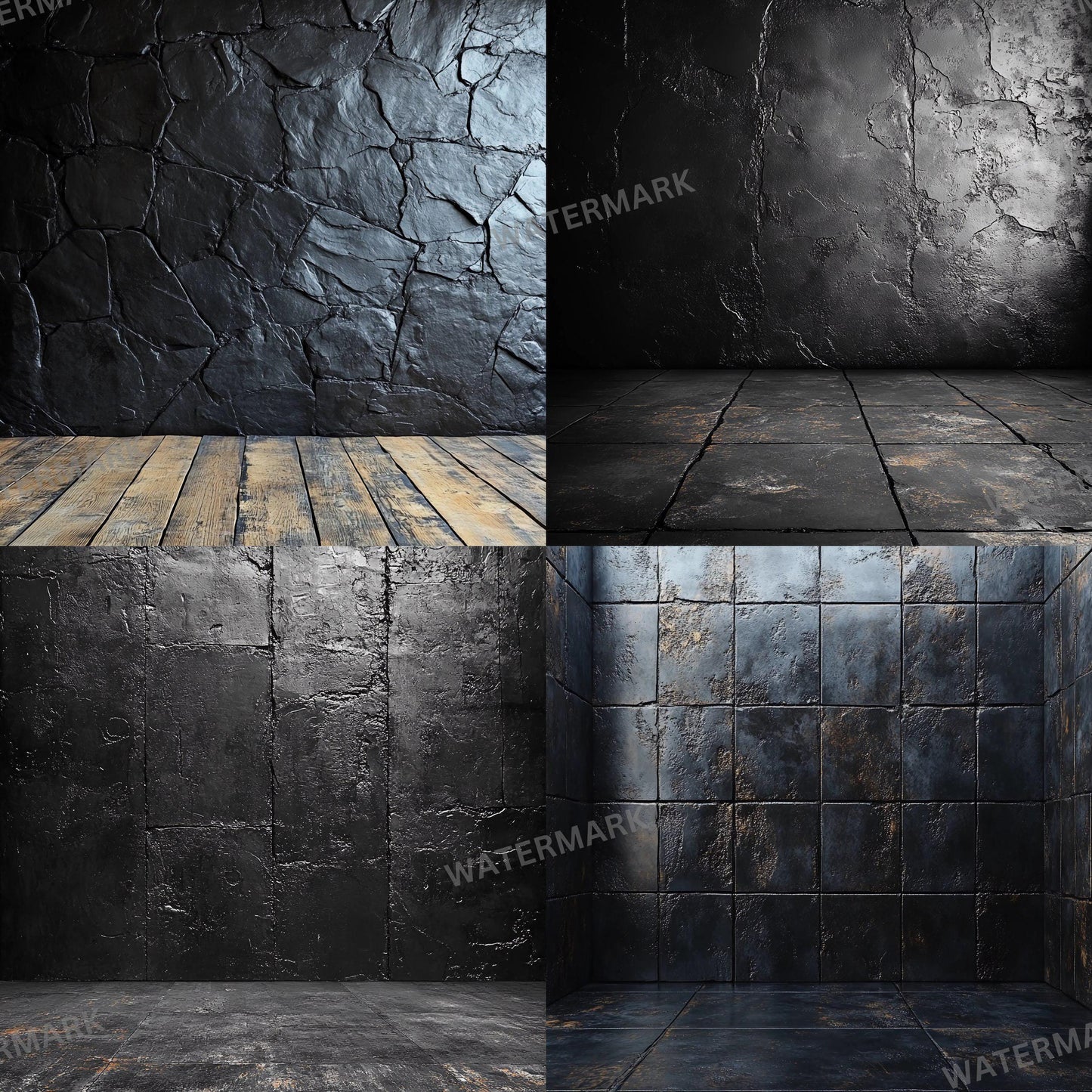 Black Texture Backdrops - Master Overlays, Photoshop & Digital Art Backgrounds - Textured Background, Photography Backdrops