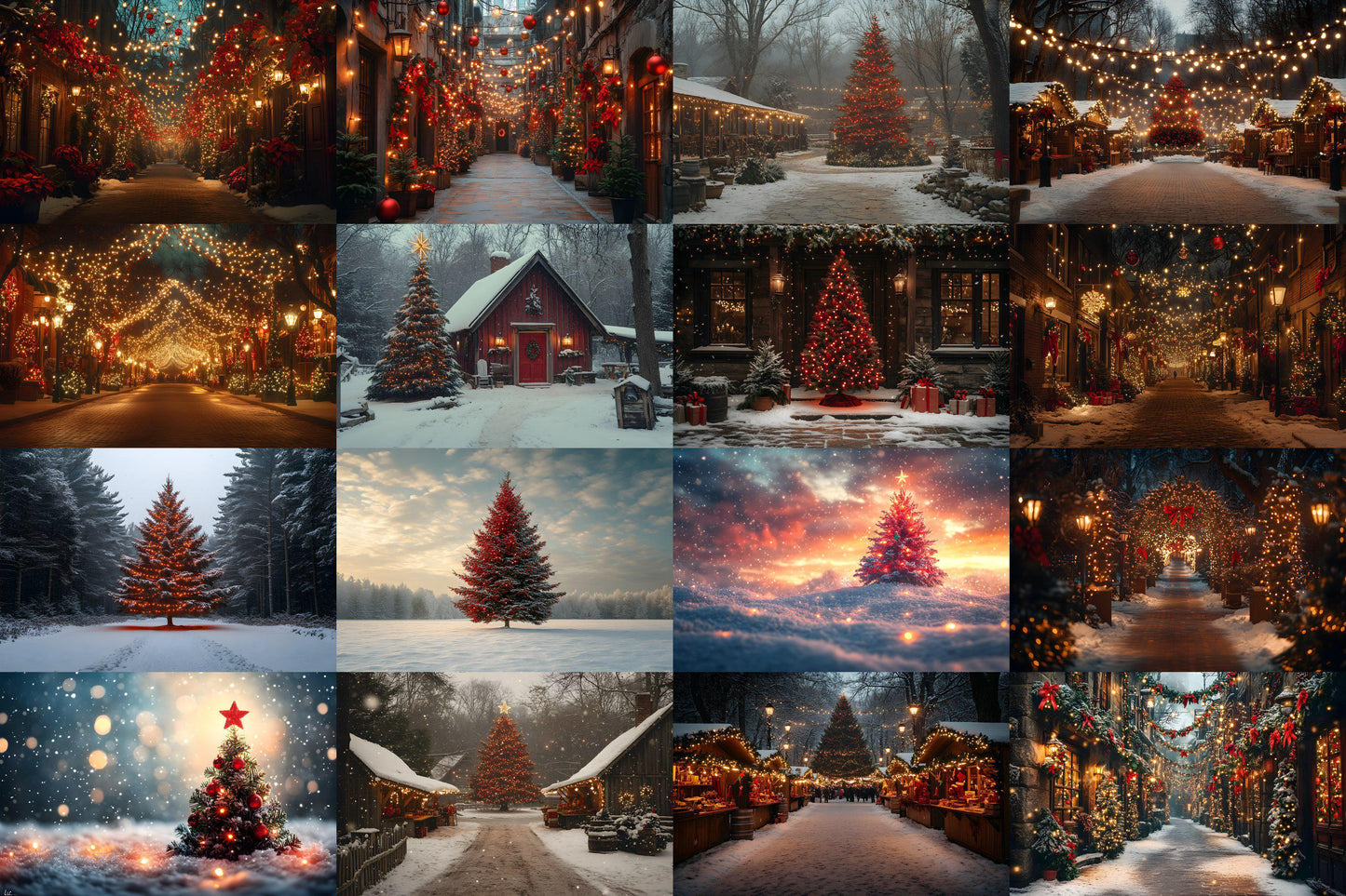 :2 Horizontal Christmas Backdrops, Digital Backdrop, Festive Christmas Backdrop Festive Digital Download Christmas Background
