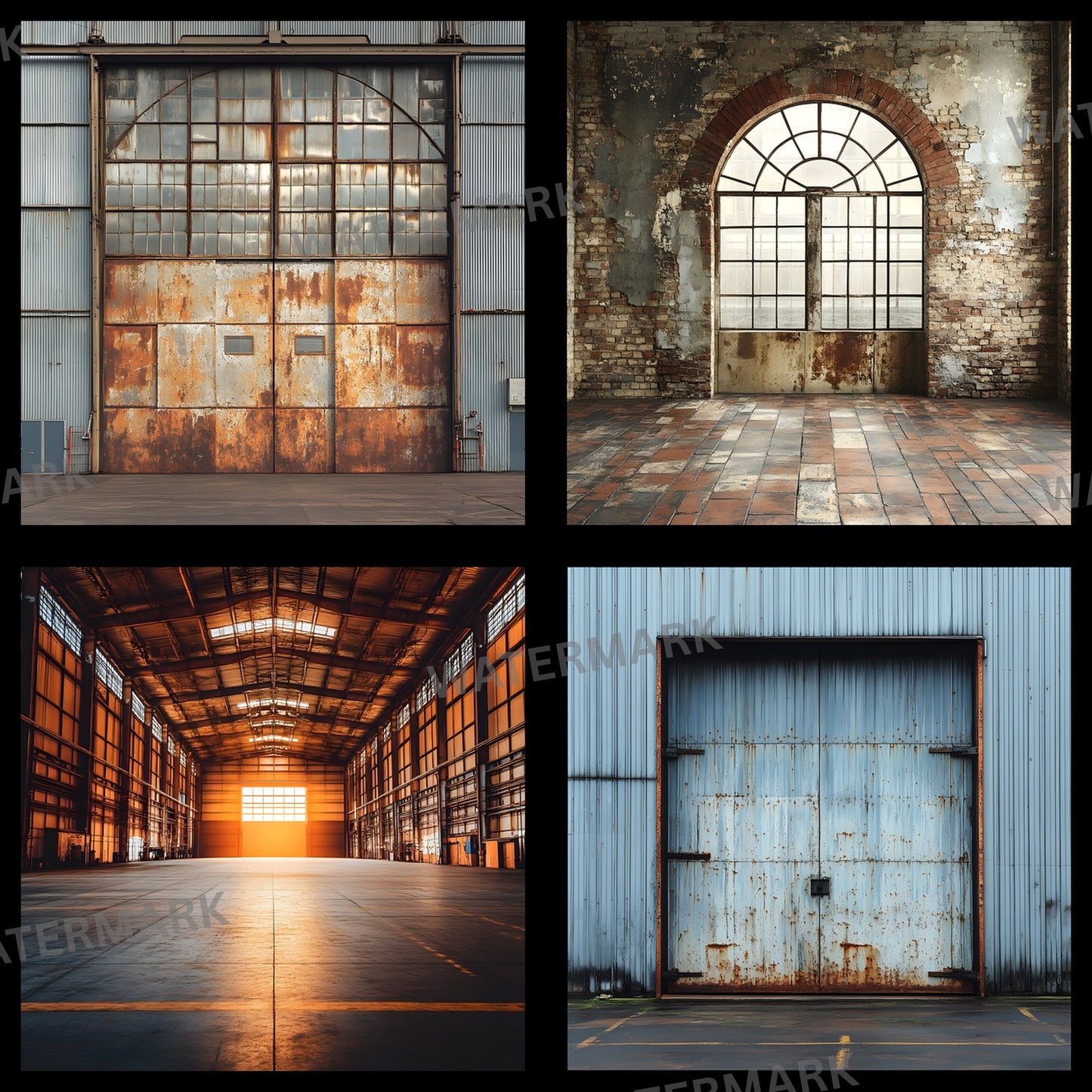 Warehouse Sports Digital Backdrop, Industrial Sports Background, Photography Prop, Sports Team Photo, Graffiti Warehouse Digital Image