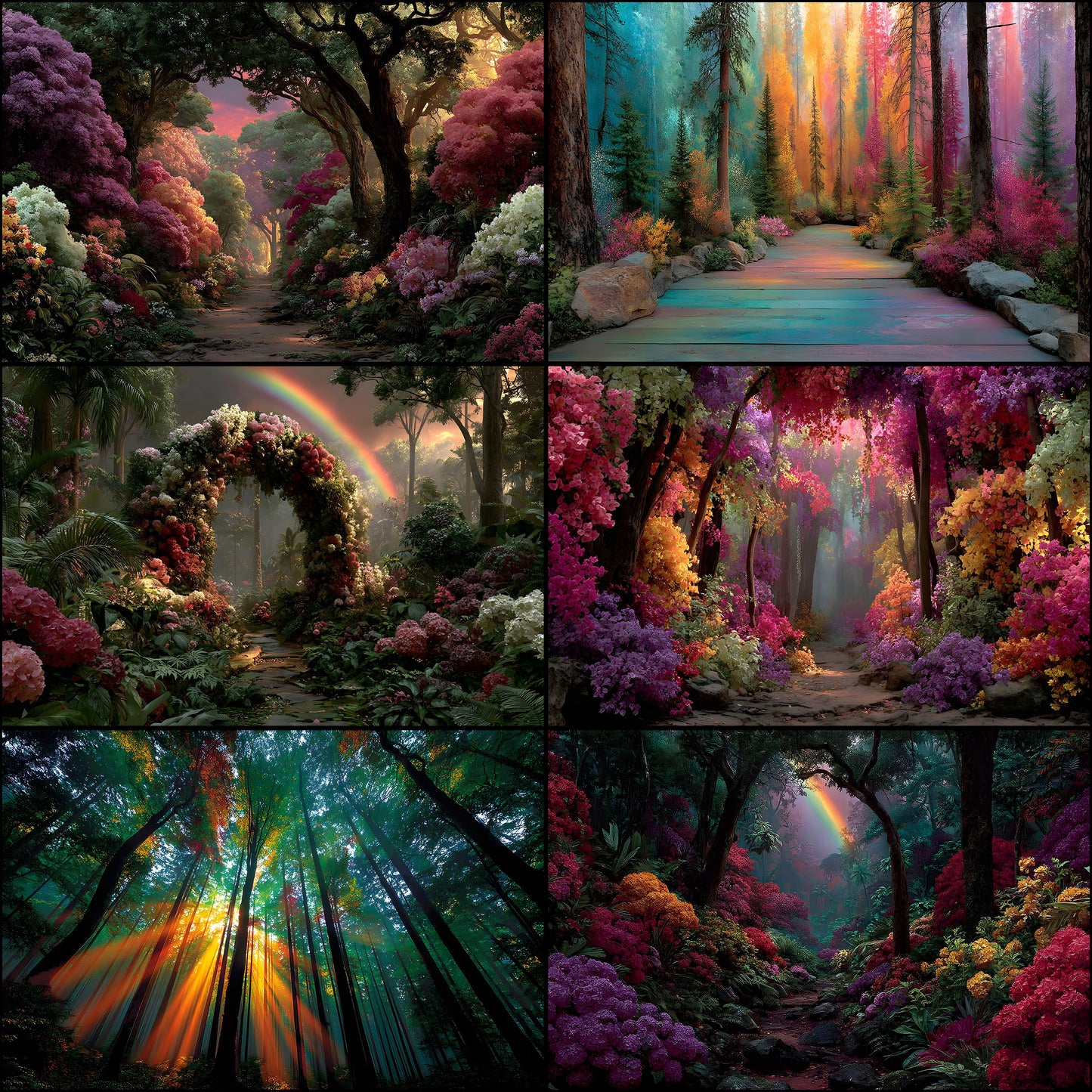 Alice in Wonderland Backdrop Digital Download, Whimsical Background for Fantasy Photography, Magical Portrait Photo Booth Prop, Empty Scene
