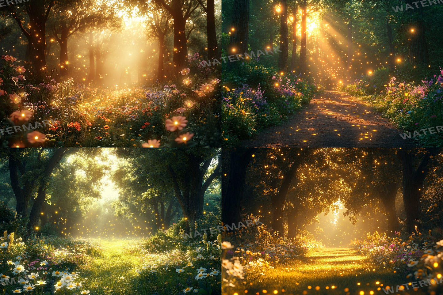 High-Resolution Fairytale Forest PNG Backdrops - Enchanting Photography Design D������cor
