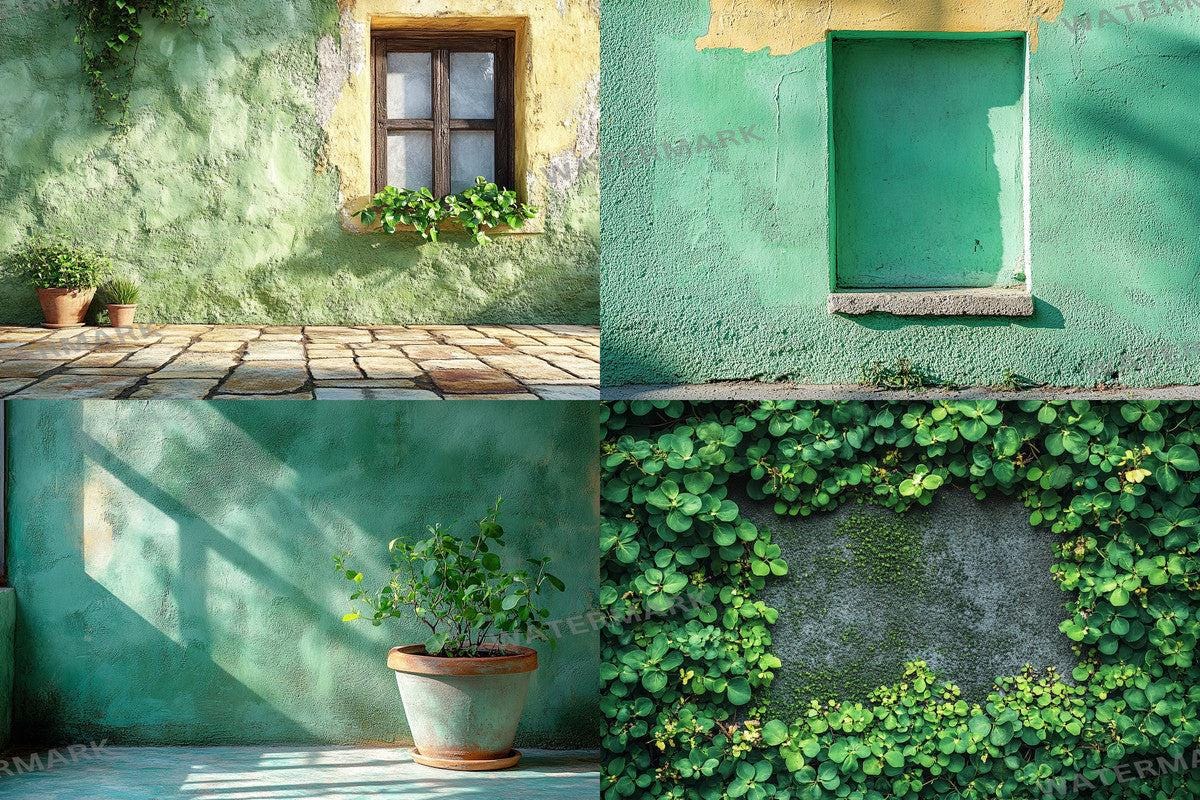 Olive Green Wall Backdrops for Photography Digital Art - Warm Aesthetic PNGs 00x00px - Perfect for Creatives Designers