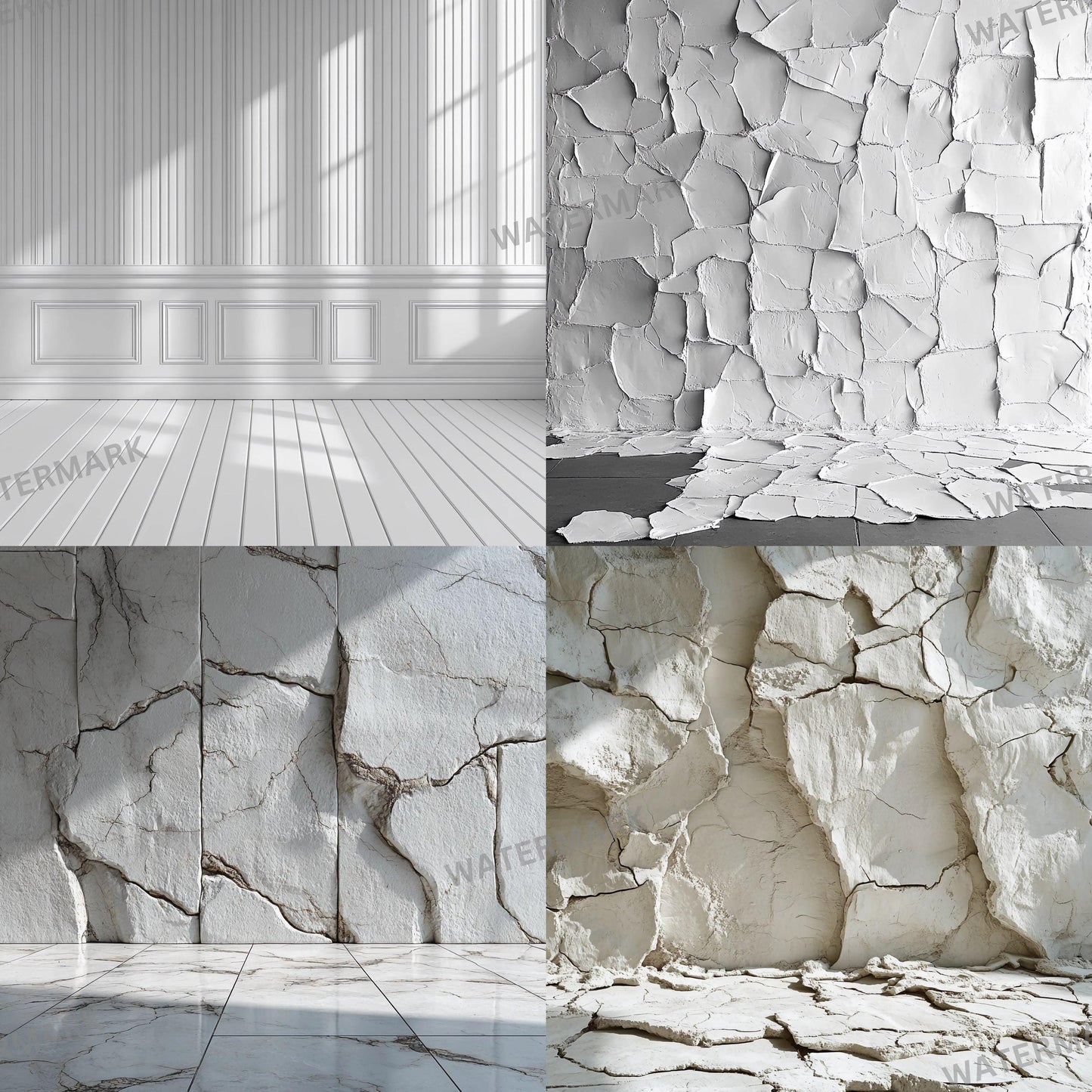 White Texture Backdrop Collection - 24 Unique Textured Surfaces for Photography, Digital Art, and Home Decor