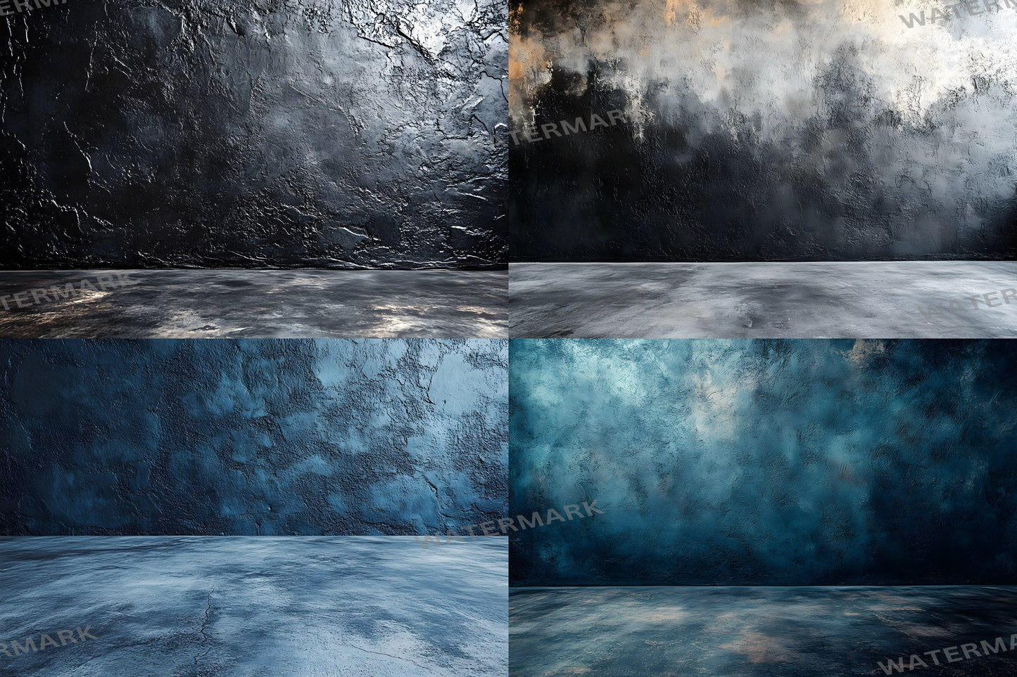 Dark Charcoal Wall Backdrop | Minimalist Digital Background | Textured Photography Backdrop