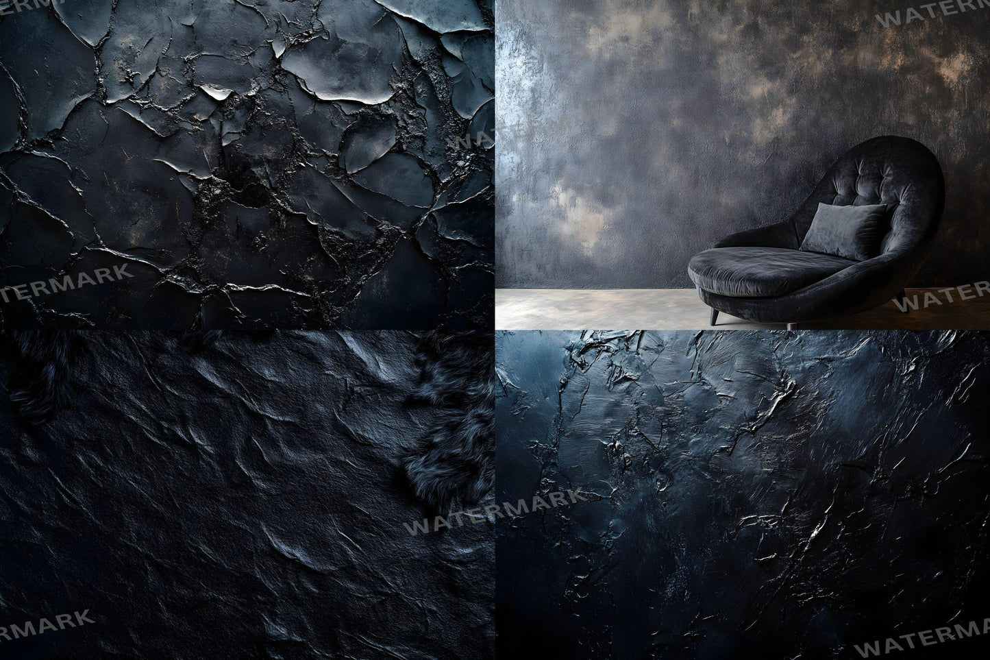Black Texture Backdrops | Dark Moody Backgrounds | Maternity Backdrop | Wedding Backdrop | Photoshop Overlay | Textured Digital Backdrop