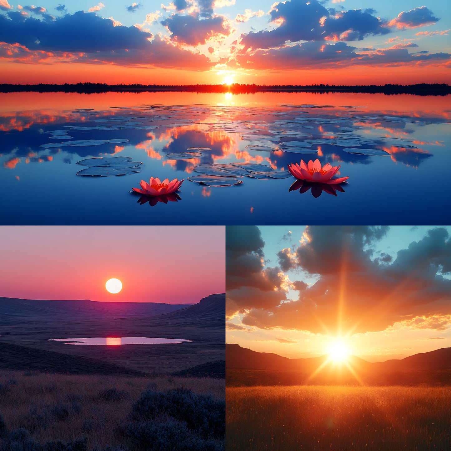 Sunset Photography Backdrop Bundle, Golden Hour Digital Backgrounds for Photographers, Warm Light Portrait Photography, Dreamy Overlays