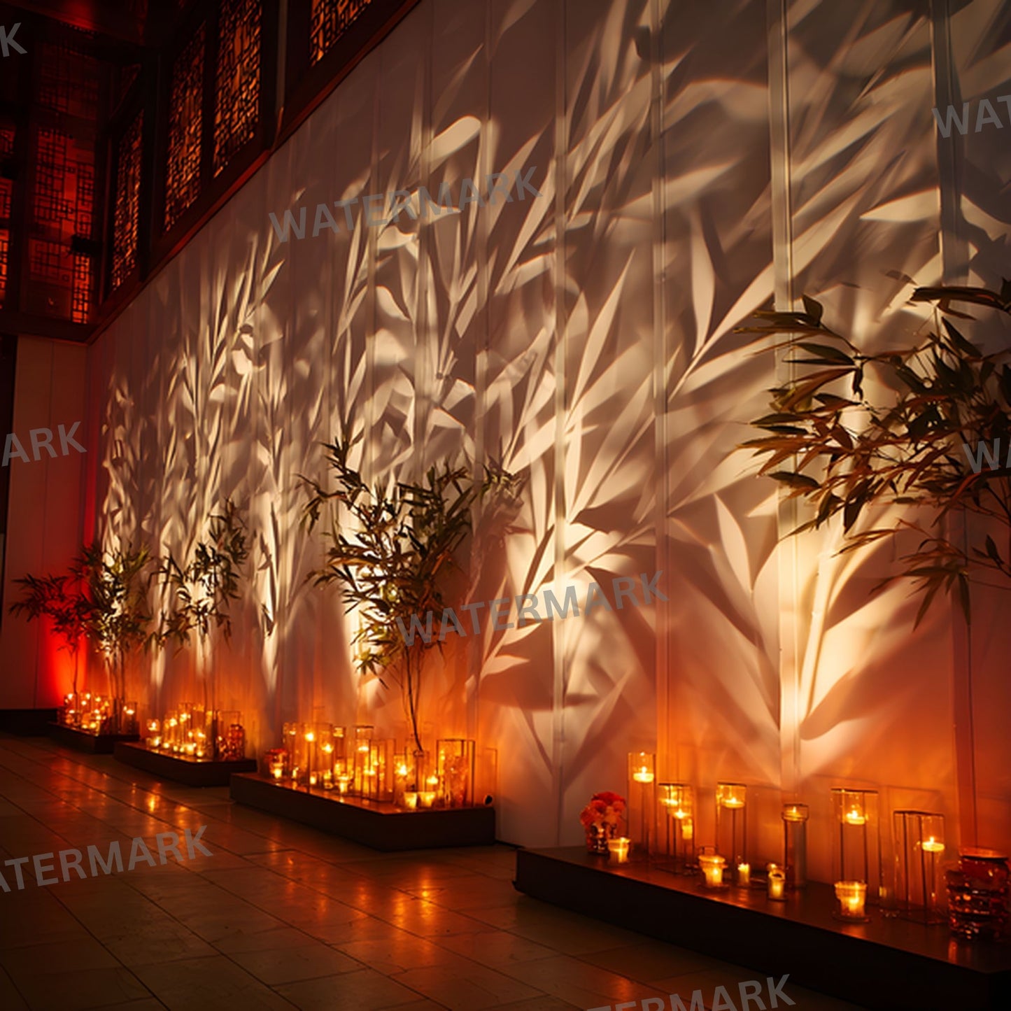 Bamboo Wall Digital Backdrop, Gobo Lighting Background for Photography, Photo Prop, Studio Portrait, Nature Inspired Texture