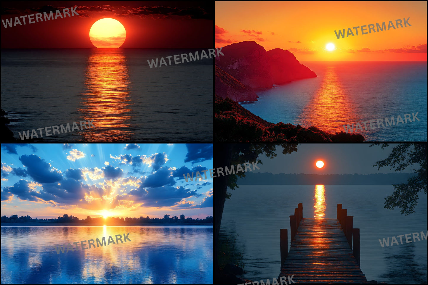 Sunset Photography Backdrop, Golden Hour Digital Background for Photographers, Warm Light , Dreamy Sky Photo Prop, Portrait Photography