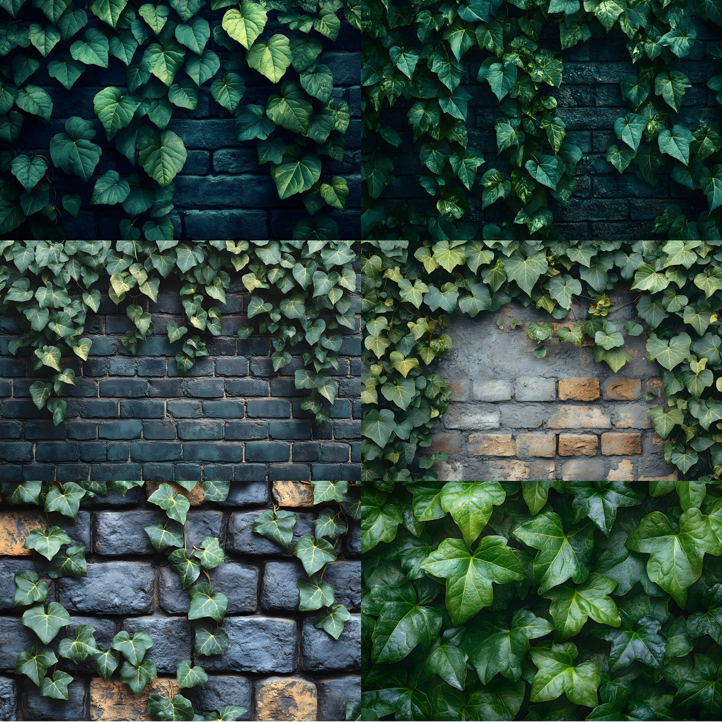 Summer Ivy Leaves Digital Backdrop, Greenery Background for Photography, Nature Photo Prop, High-Resolution Images