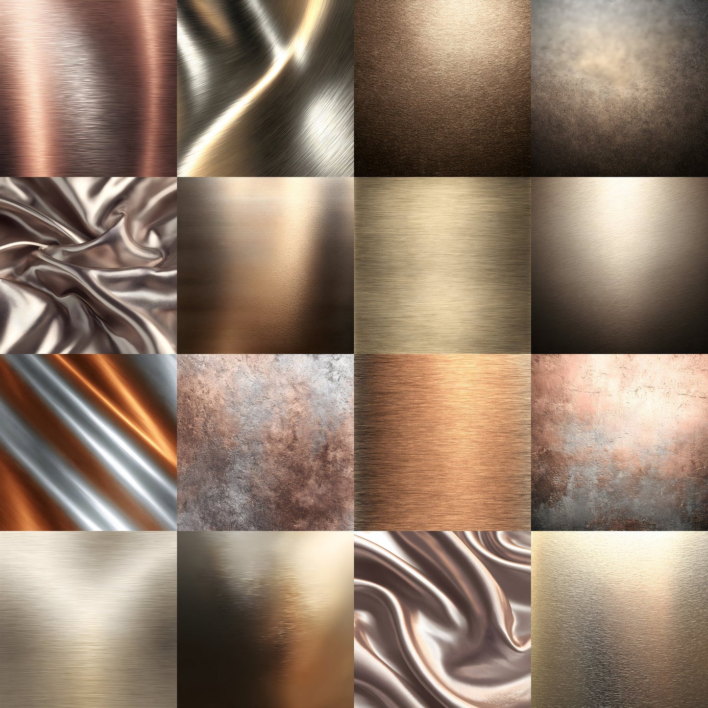 Bronze Silver Shimmer Backdrop, Metallic Texture Background, Digital Photography Prop, Abstract Sparkle Overlay, Square Format Image, Shimmering Design