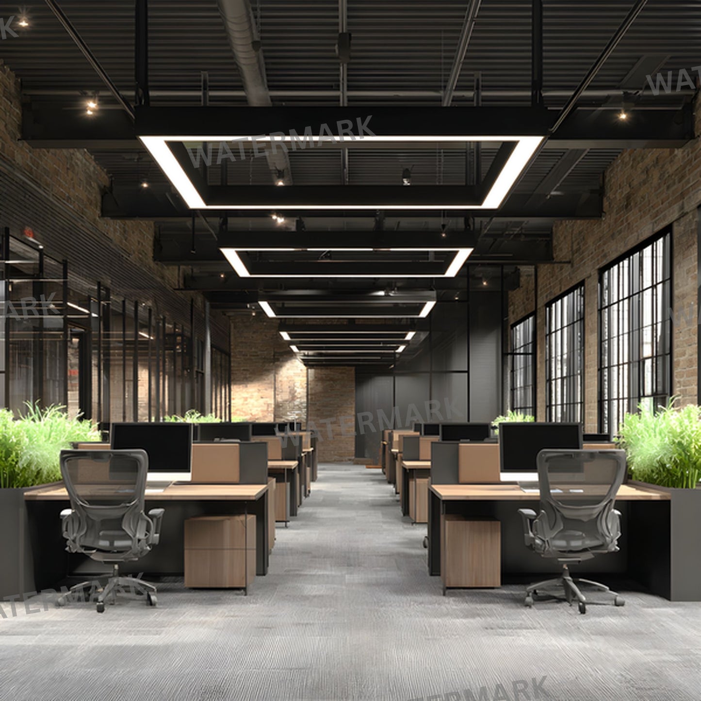 Office Cubicle Digital Backdrop, Corporate Background, Professional Headshot Photography, Virtual Meeting Background, Zoom Call, Modern Workspace