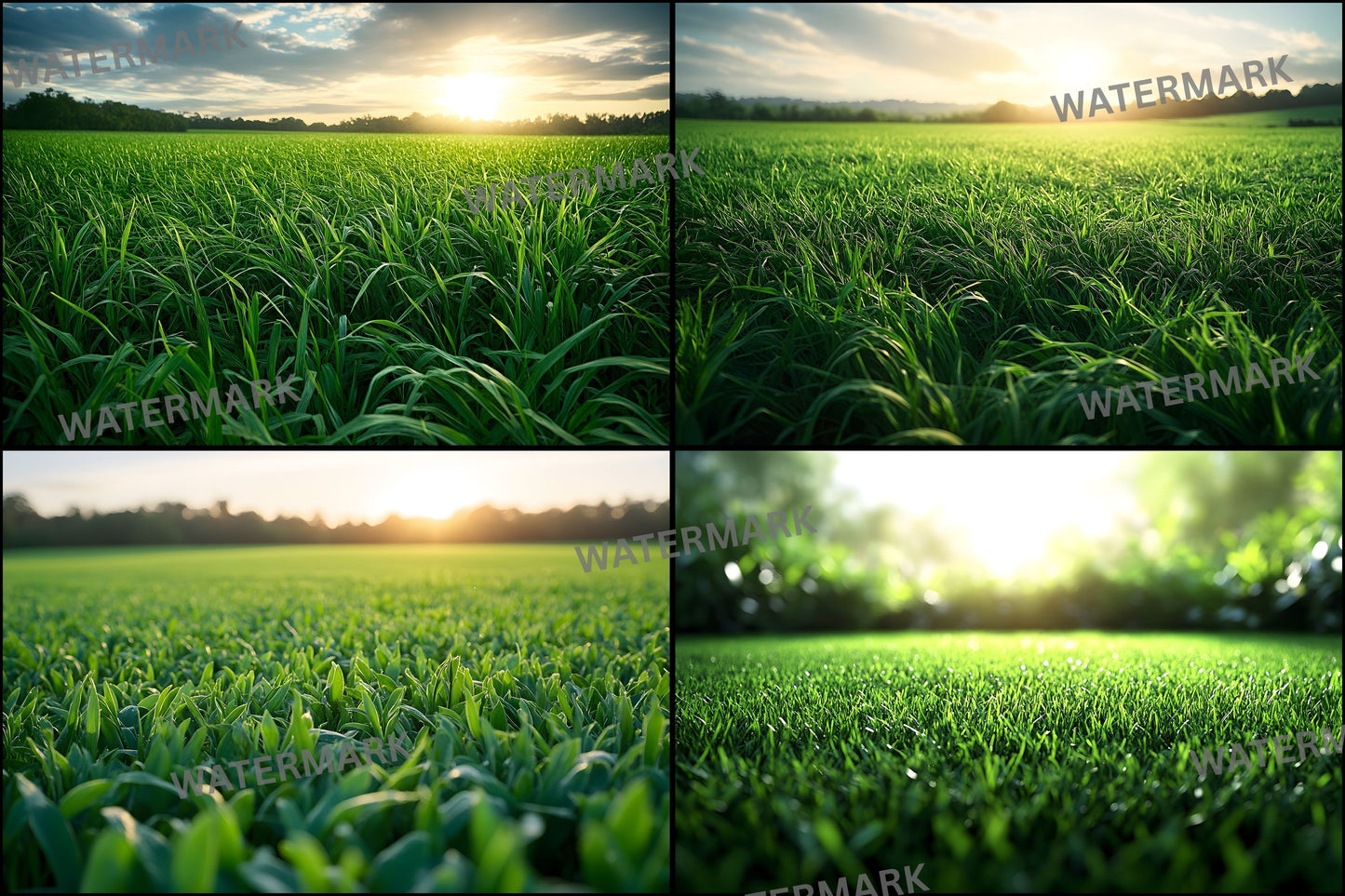 Sporty Green Field Backdrop, Lush Backgrounds, Digital Photography Backdrops for Sports Portraits, Team Photo Day, High Resolution Images