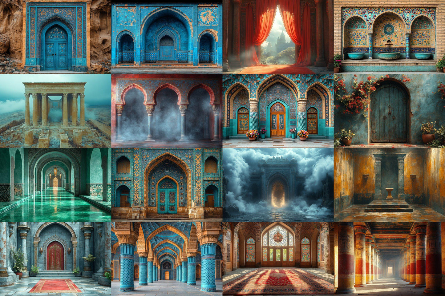 Ancient Civilizations Backdrop: 1PNGs - Historical Ruin Photography, Lost Empire Archaeological Scene, Old World Temple Digital Backdrop