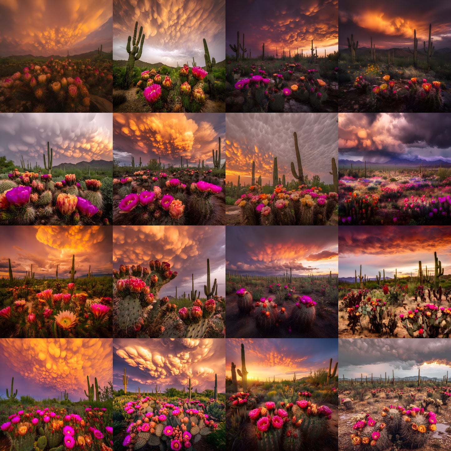 Arizona Desert Photography Backdrop, Southwestern Bloom Digital Background, Photo Booth Prop, Online Meeting Virtual Background