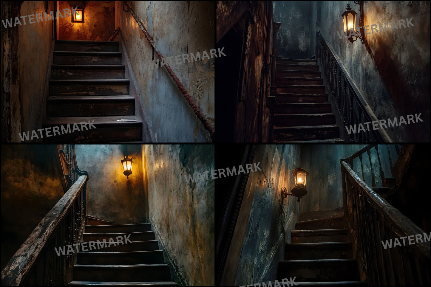 Winding Staircase Digital Backdrop, Photography Background, Fantasy Stairway Photo Prop, Fairytale Scene Setter, Magical Ascent Image