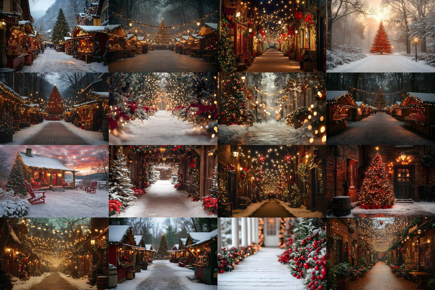 :2 Horizontal Christmas Backdrops, Digital Backdrop, Festive Christmas Backdrop Festive Digital Download Christmas Background