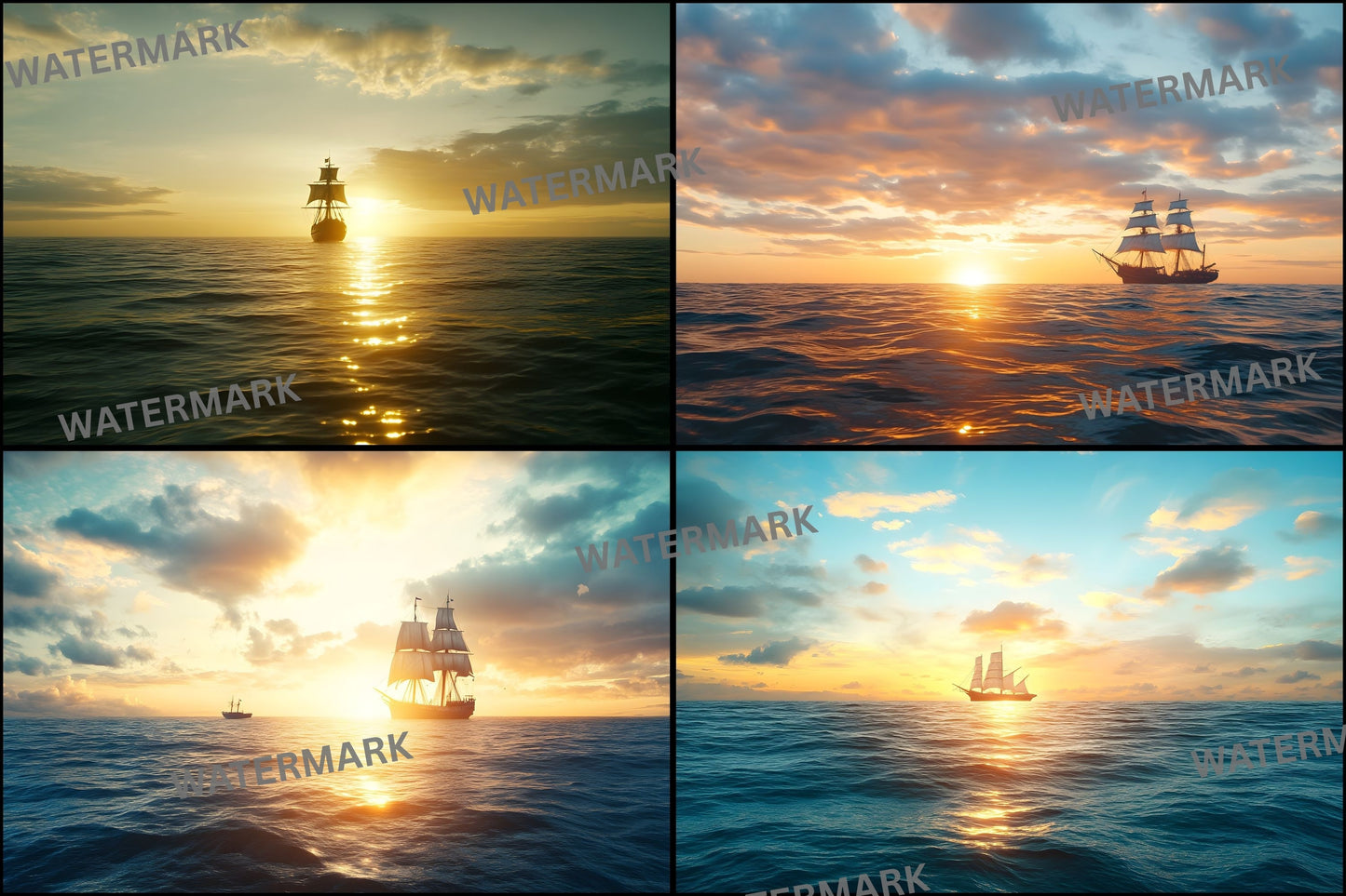 Vast Open Sea Digital Backdrop, Ocean Photography Background, for Photographers, Summer Vacation Photo Booth, Seascape Digital Download