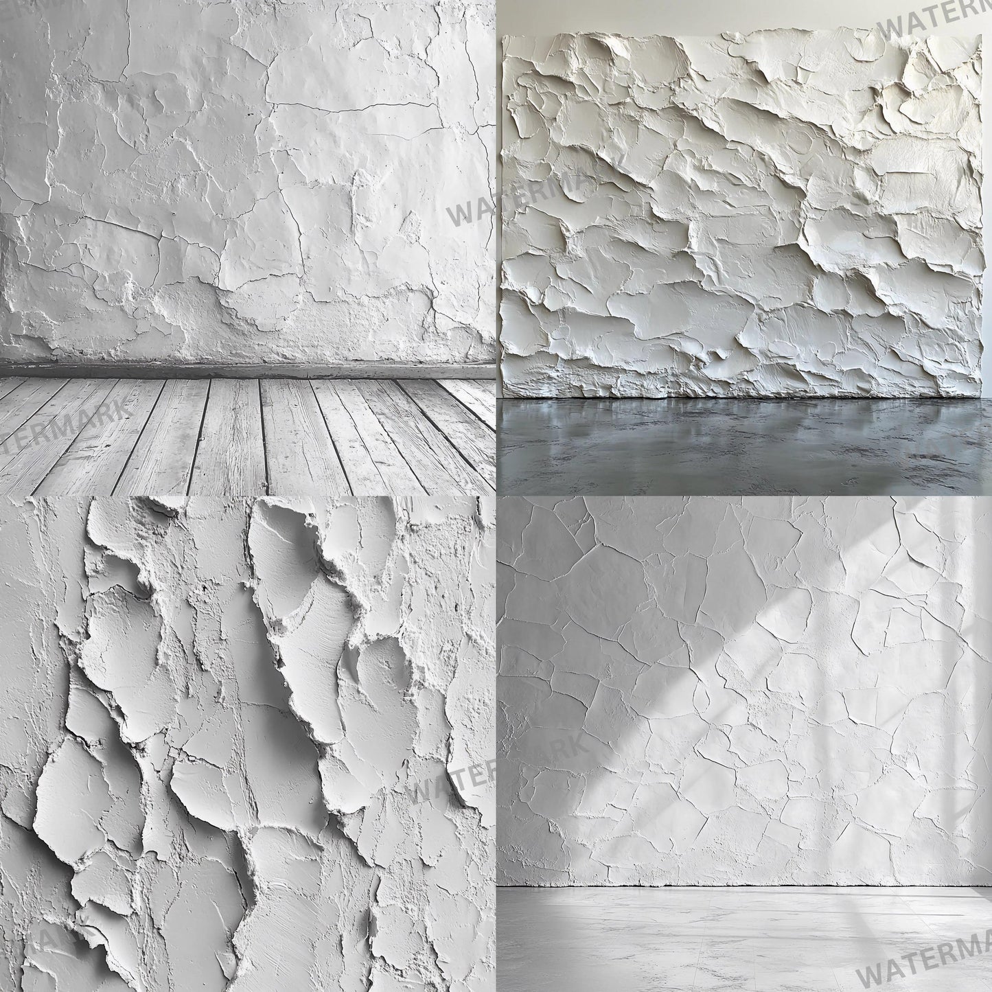 White Texture Backdrop Collection - 24 Unique Textured Surfaces for Photography, Digital Art, and Home Decor