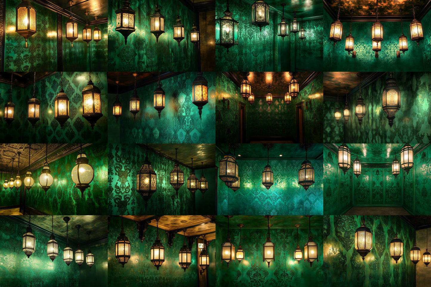 Overhead Lantern Room Backdrops | Digital Backgrounds for Photoshop Composites & Fantasy Scenes - Digital Backdrops