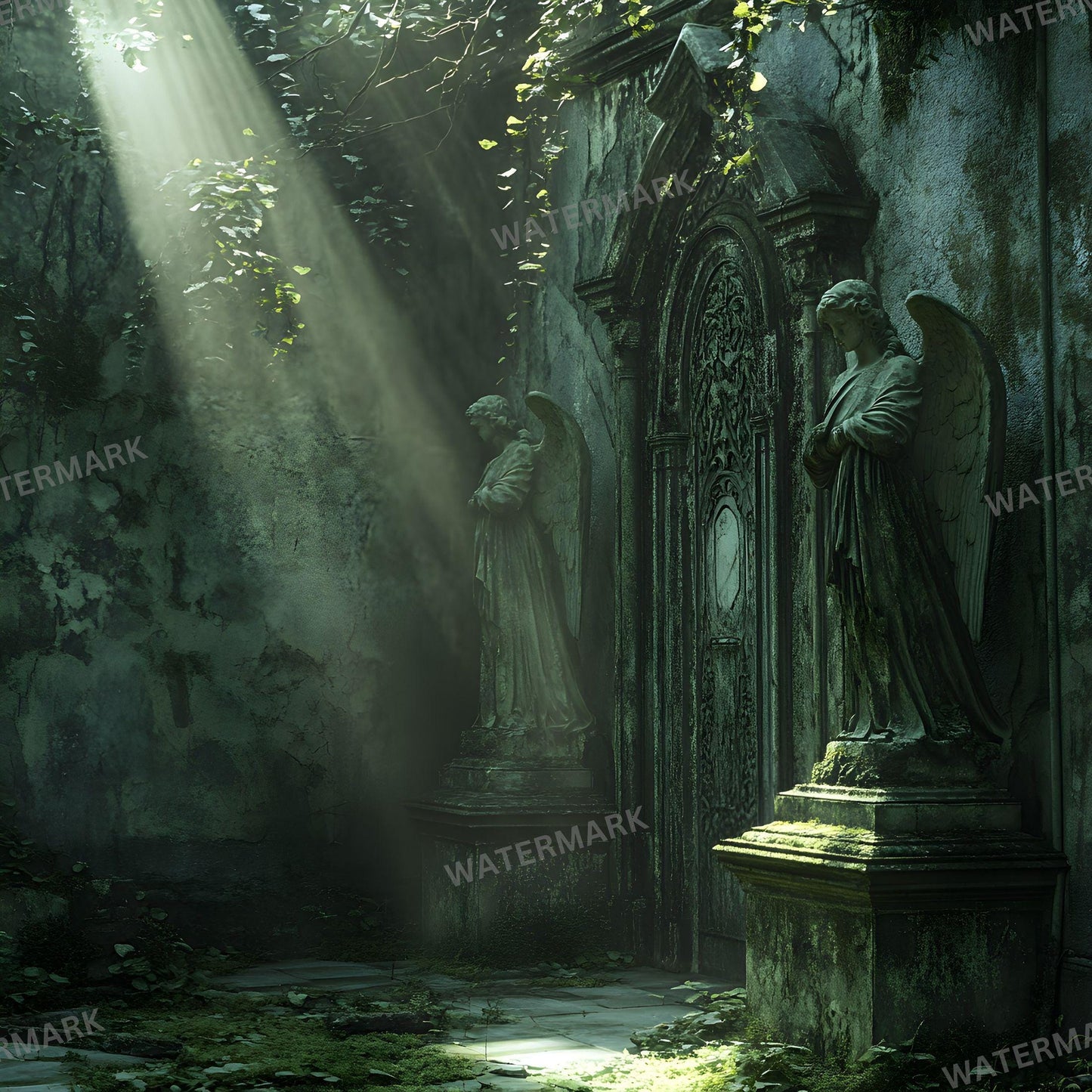Forgotten Mausoleum Photography Backdrop Digital Portrait Overlays for Stunning Composites 12 Designs 96x96px