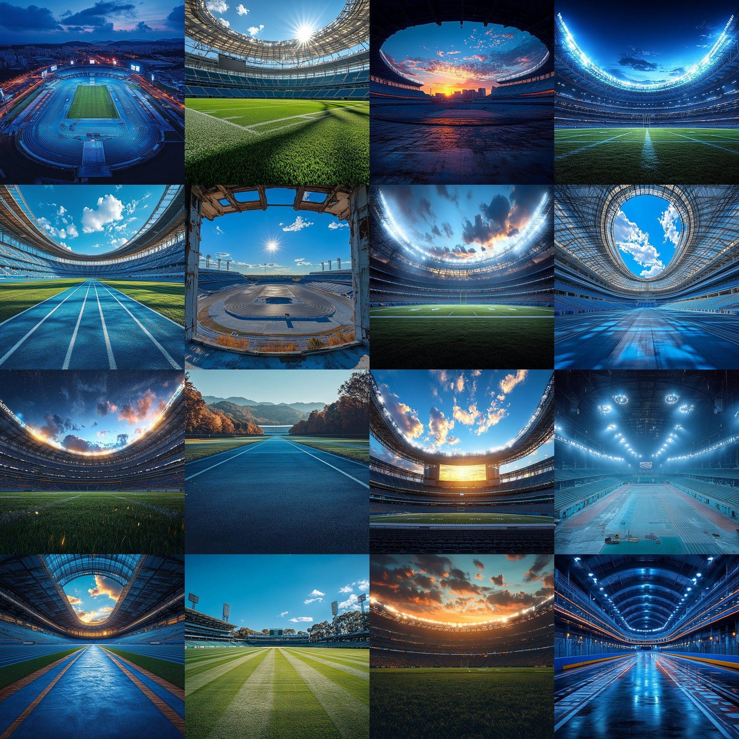 Sports stadium digital backdrops, PNG overlays for team portraits, football field photo scenes, game day composite photography props.