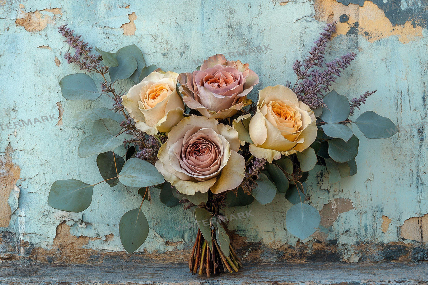 Vintage rose bouquet digital backdrops, floral PNG overlays, shabby chic photography backgrounds, pink flower scene composite props