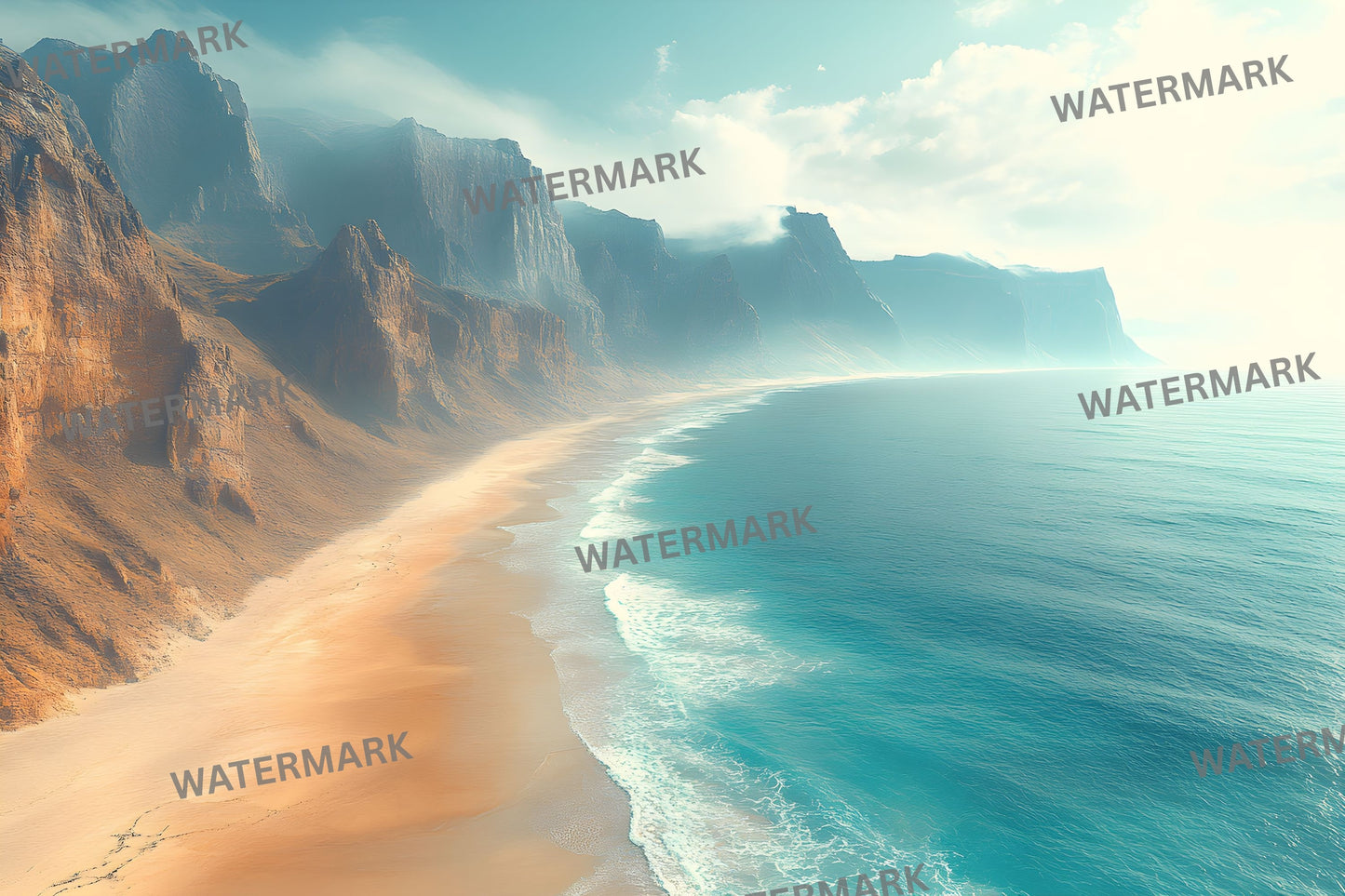 Beach Cyberpunk Backdrop, Futuristic Seascape Background, Digital Wallpaper for Photography, Blade Runner Inspired Landscape, Ocean Scene