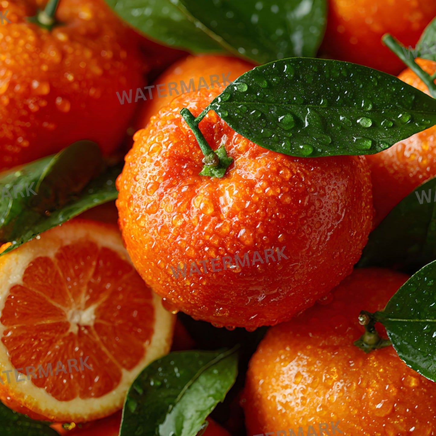 Juicy Orange Photography Backdrop, Vibrant Food Photo Background, Overhead Shot Digital Download, for Social Media, Fresh Fruit Still Life