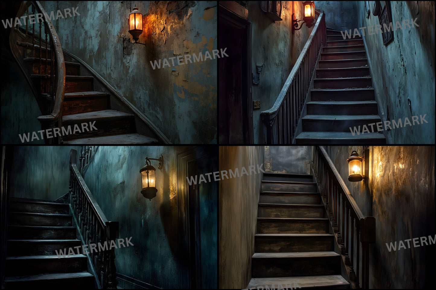 Winding Staircase Digital Backdrop, Photography Background, Fantasy Stairway Photo Prop, Fairytale Scene Setter, Magical Ascent Image
