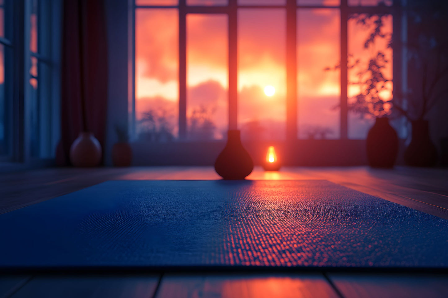 Yoga Studio Digital Backdrop Collection, Serene Meditation Backgrounds for Photographers, Peaceful Poses, High-Resolution Images, Ratio