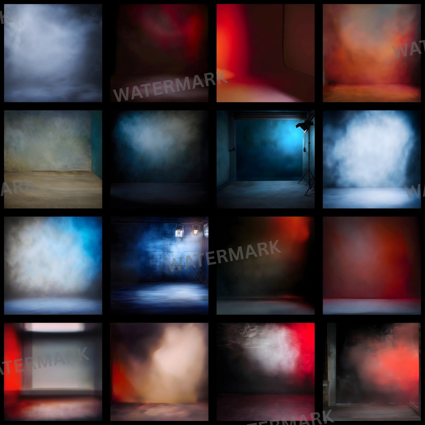 Abstract Photography Backdrop, Square Digital Background for Portrait, Artistic Photo Booth Prop, Modern Studio Art Texture, Glow Effect