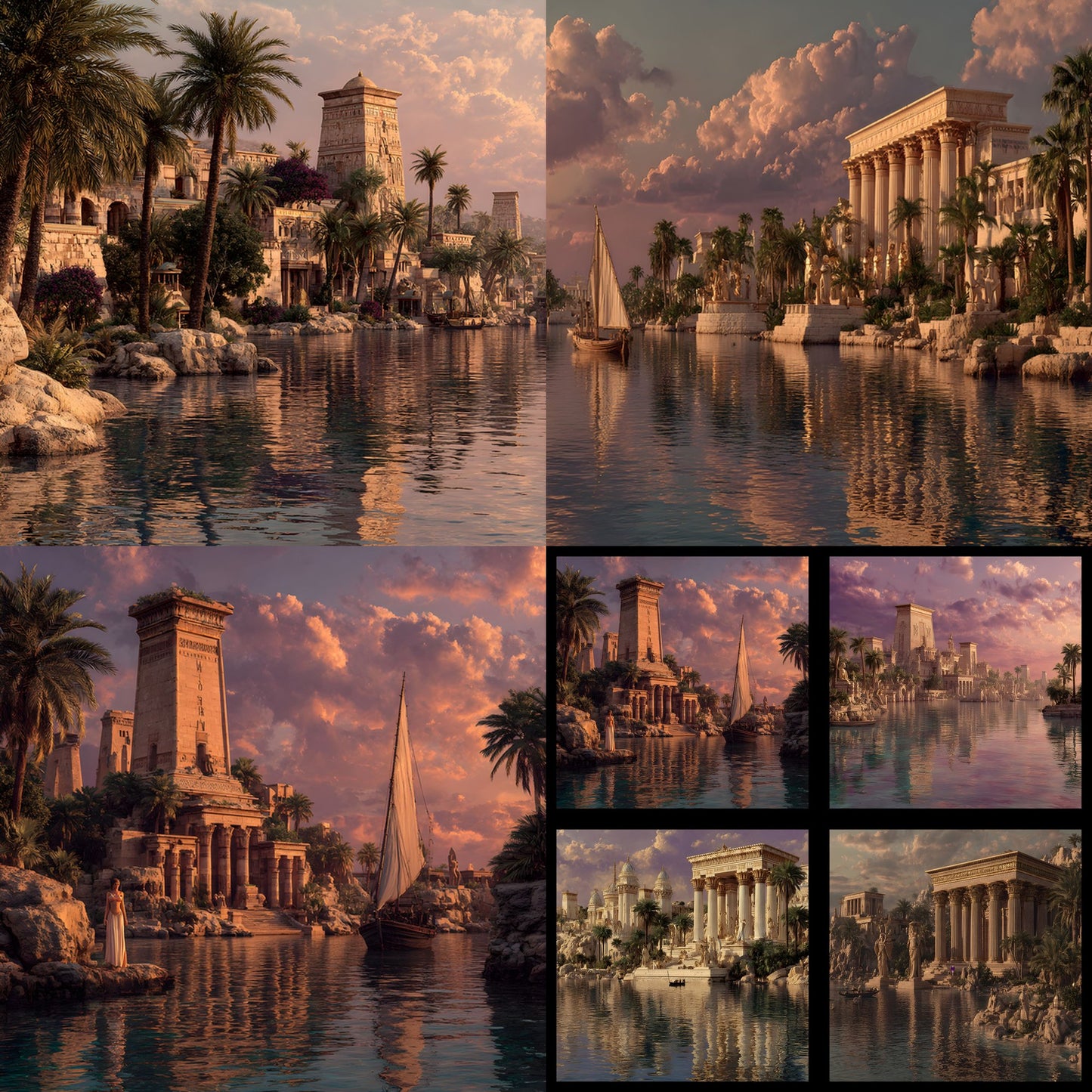 Ancient Egypt Photography Backdrop, Pharaoh Background, Digital Download for Photographers, Cinematic Poster, Square Image, Historical Theme, SQBD