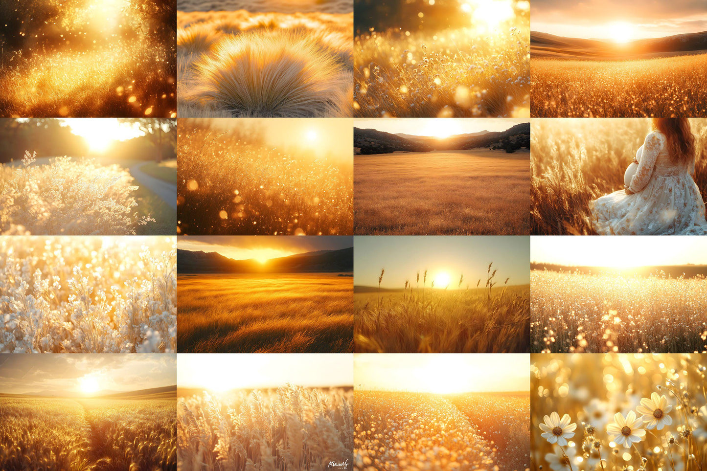Golden Hour Field Backdrops, Sunset Photography Backdrop, Warm Glow Overlays, Maternity Backdrop, Photoshop Backgrounds