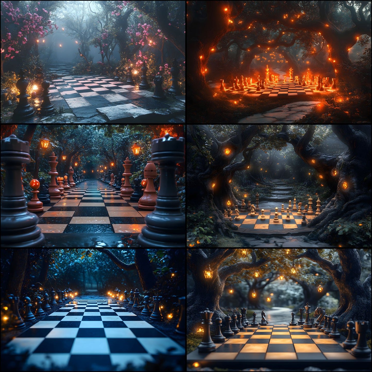 Alice in Wonderland Chessboard Backdrop, Fantasy Wonderland Background, Digital Download for Photography, Portrait, and Event Backdrops