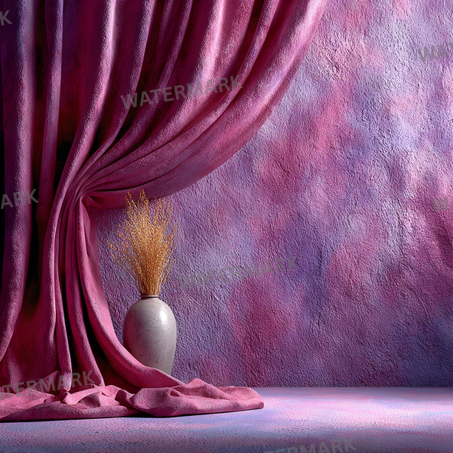Abstract Painted Photography Backdrop, Artistic Fabric Texture Digital Background for Creative Portrait, Fine Art Photo Studio Prop, Square Format