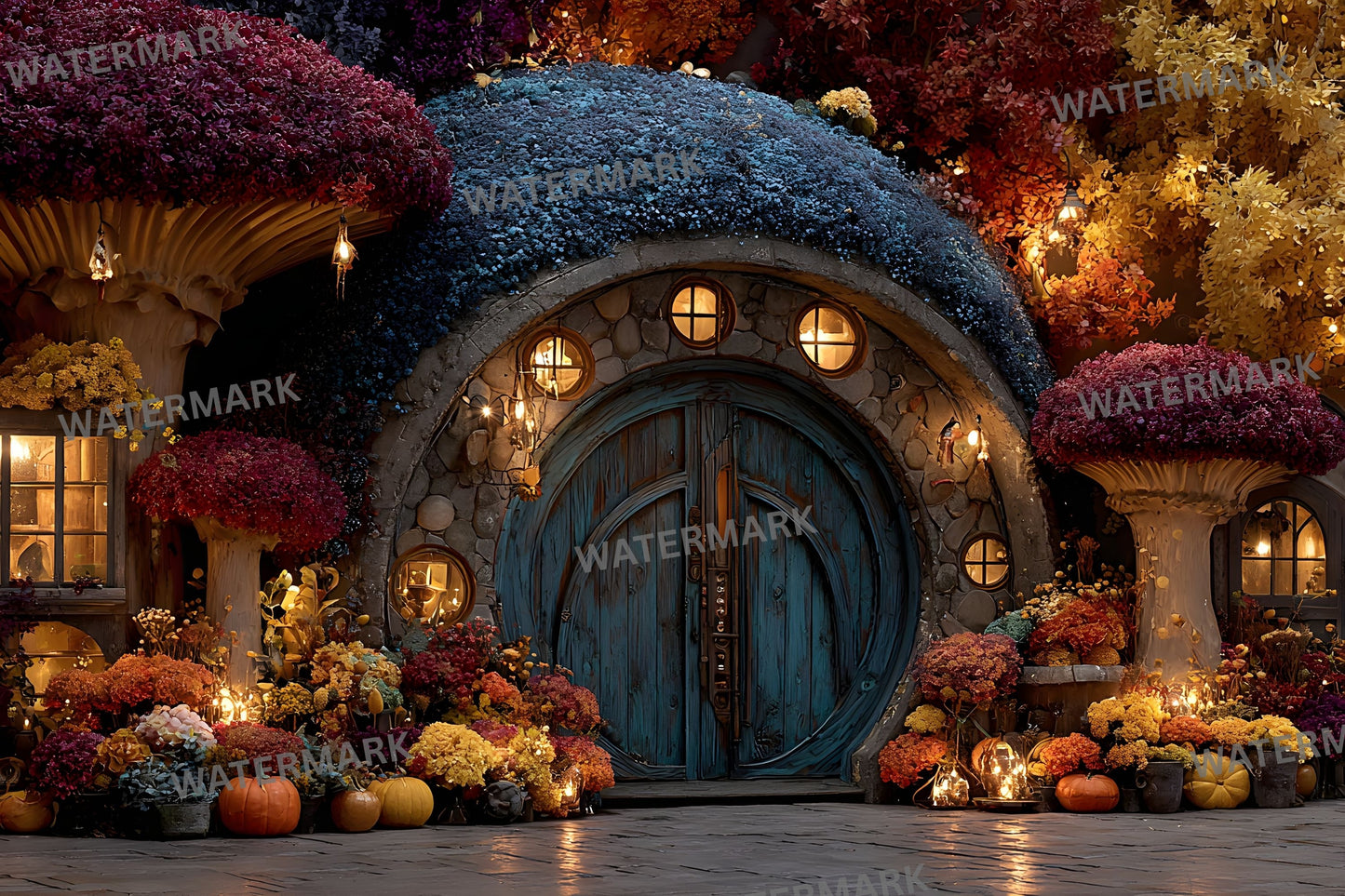 Alice in Wonderland Photography Backdrop Digital Download, Whimsical Background for Portrait Photoshoot, Fairytale Scene, Instant Download