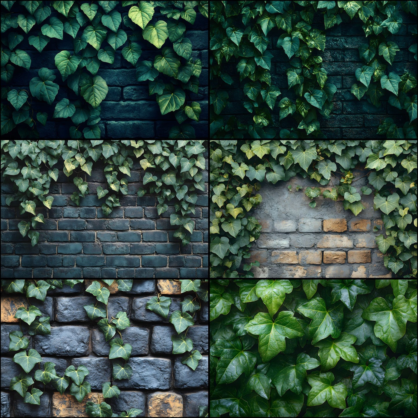 Summer Ivy Leaves Digital Backdrop, Greenery Background for Photography, Nature Photo Prop, High-Resolution Images