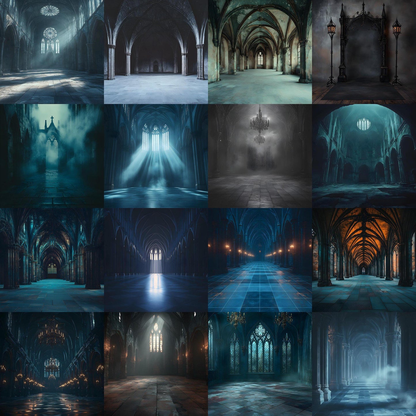 Gothic Backdrops, Castle Background, Dark Halloween Backdrop, Gothic Architecture Digital Backdrop, Photoshop Background, Digital Backdrop