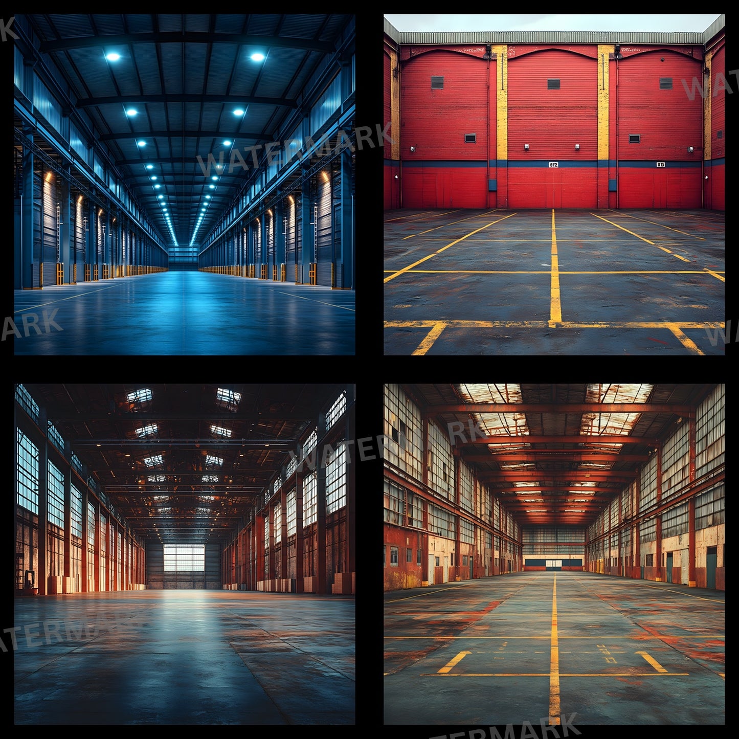 Warehouse Sports Digital Backdrop, Industrial Sports Background, Photography Prop, Sports Team Photo, Urban Sports Digital Download