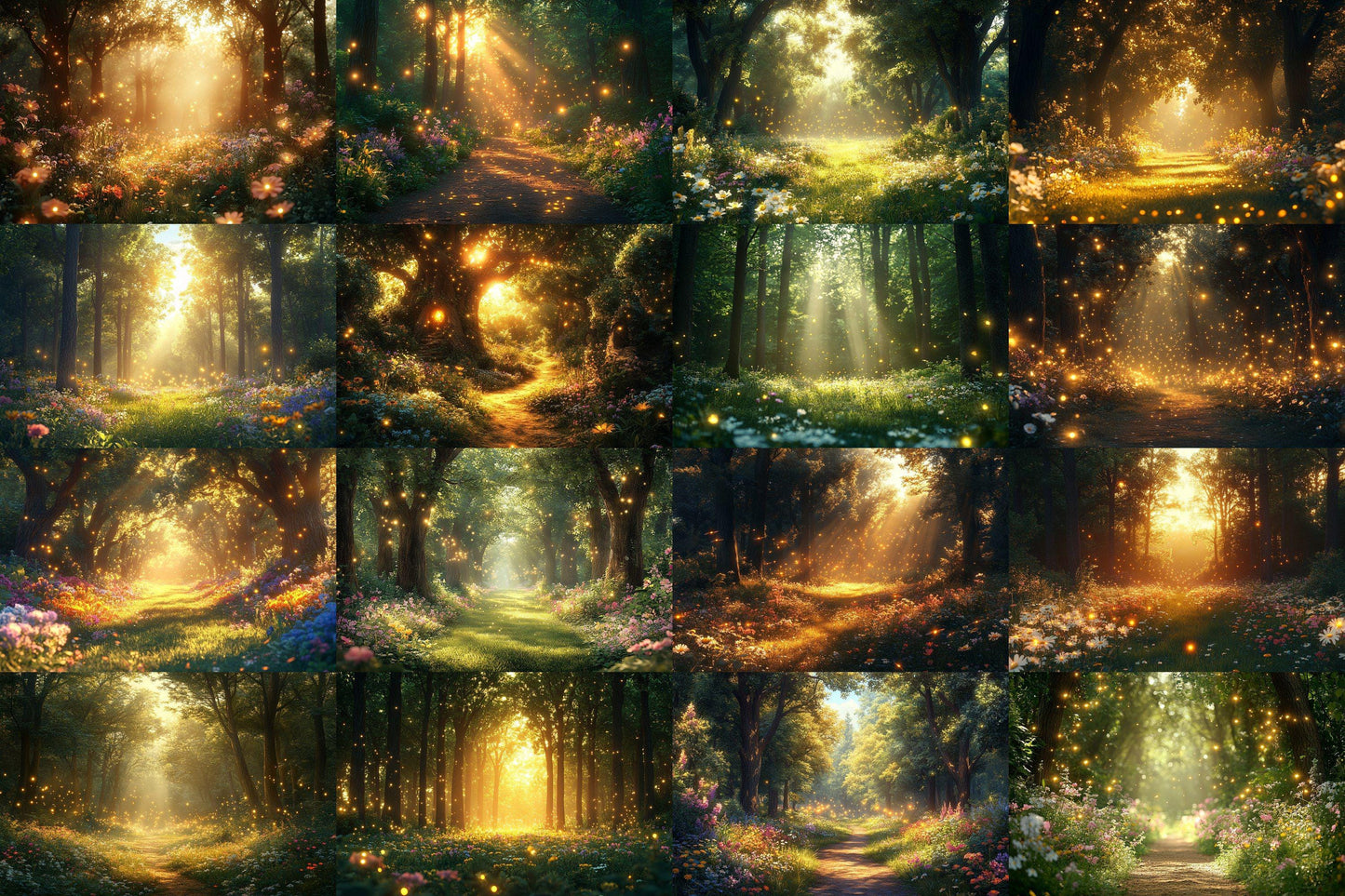 High-Resolution Fairytale Forest PNG Backdrops - Enchanting Photography Design D������cor
