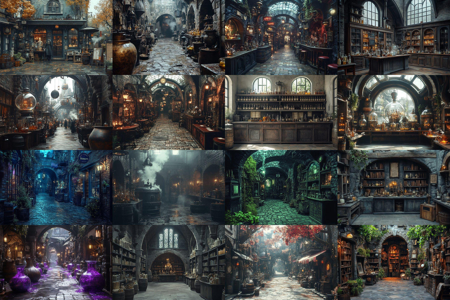 Alchemist Corner Digital Backdrop - Magical Laboratory Photography Background - Potion Brewing Overlay - Fantasy Lab - Visual Story Telling