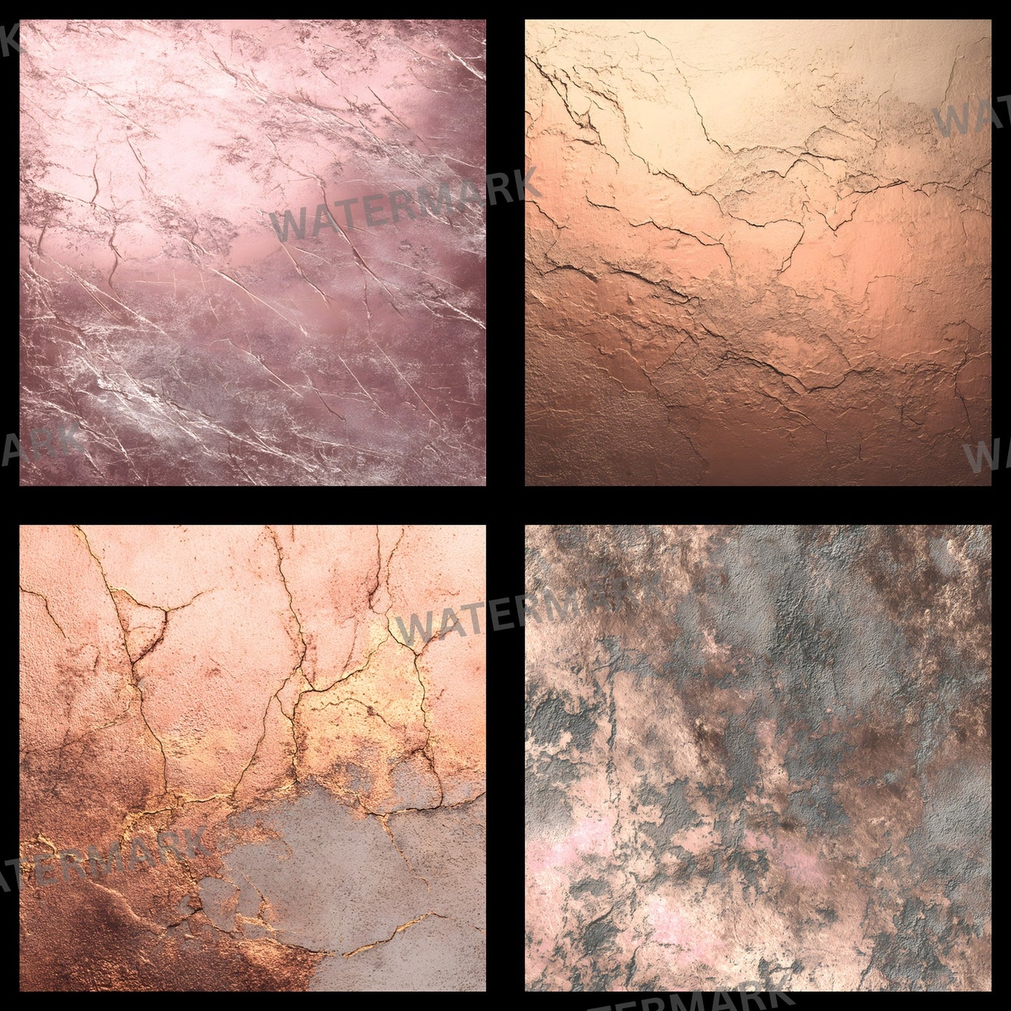 Shimmering Rose Gold Digital Backdrop, Elegant Photography Background for Portraits, Square Format Texture, Wedding & Newborn Photo Booth Prop