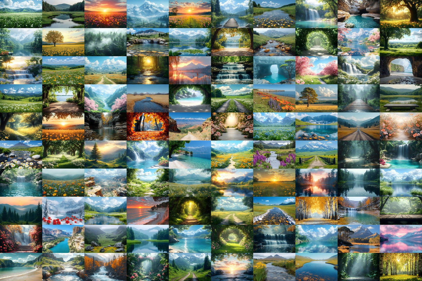 Natural Landscape Backdrops - Scenic Nature Digital Backgrounds - Forest, Mountains, Lakes, and Fields Backgrounds - Nature Wallpaper
