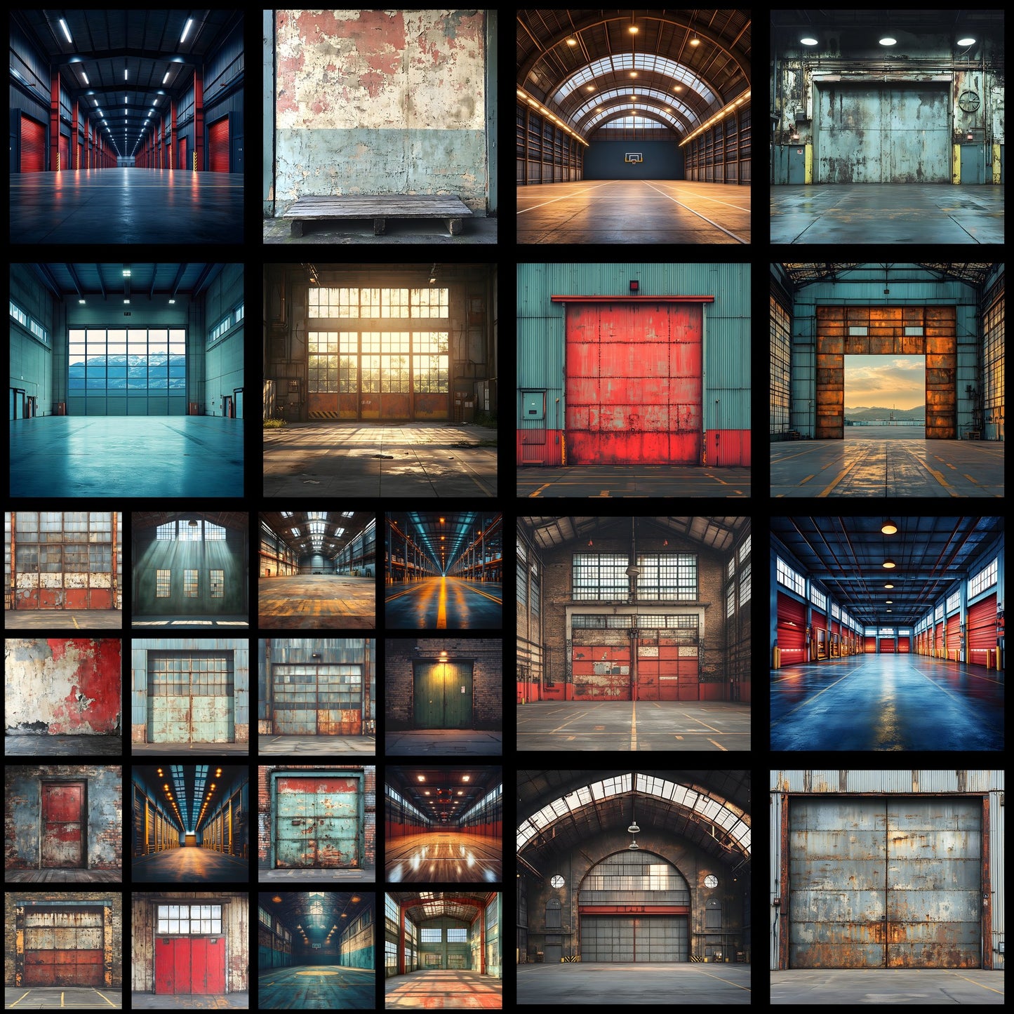 Warehouse Sports Digital Backdrop, Industrial Sports Background, Photography Prop, Sports Team Photo, Graffiti Warehouse Digital Image