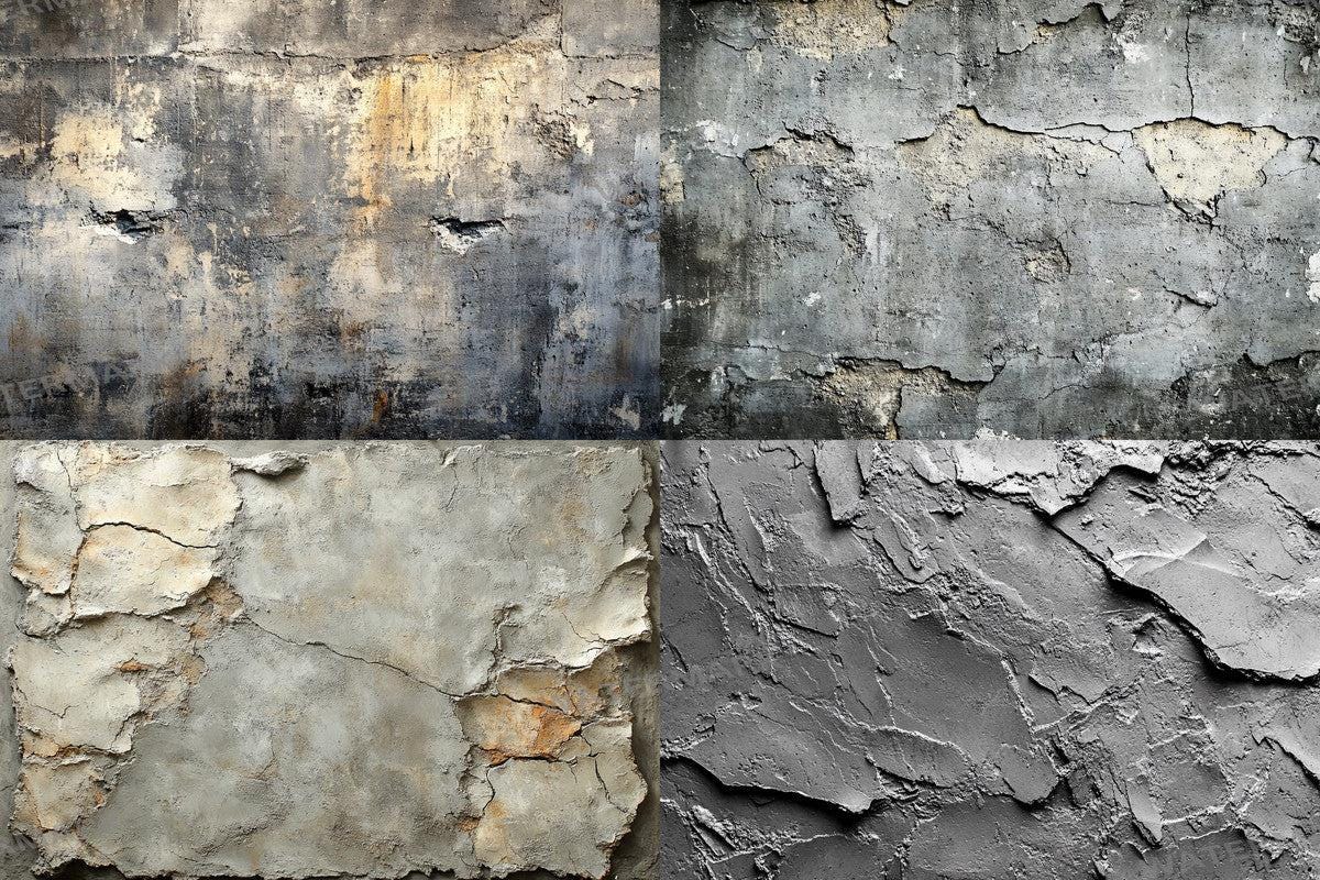 Textured Concrete Wall Backdrops Overlays - High-Quality 00x00px PNGs for Digital Artists Designers Photographers
