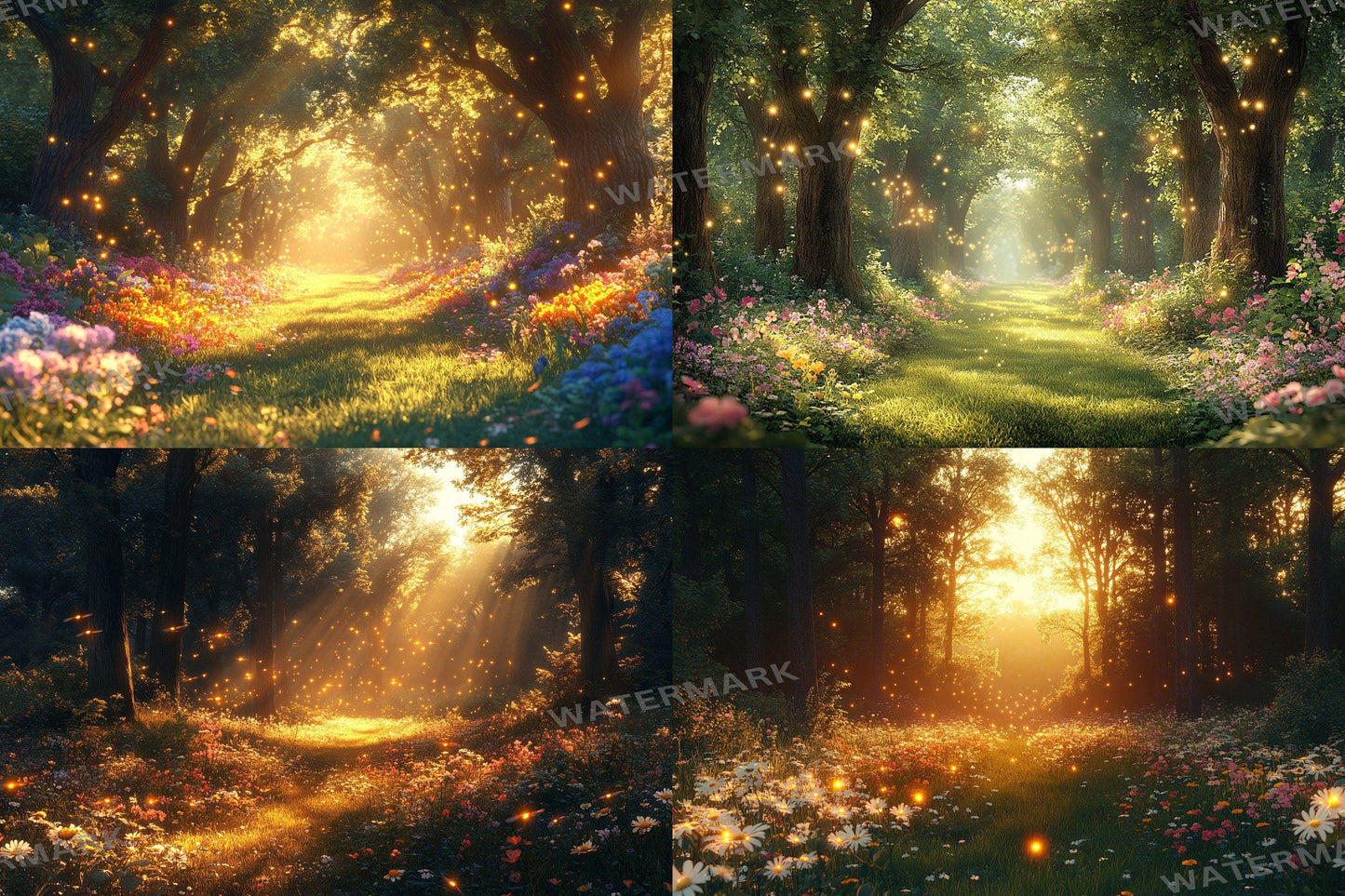 High-Resolution Fairytale Forest PNG Backdrops - Enchanting Photography Design D������cor